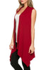 Draped Open Front Jersey Knit Vest - BodiLove | 30% Off First Order
 - 23