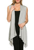 Draped Open Front Jersey Knit Vest - BodiLove | 30% Off First Order
 - 24