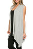 Draped Open Front Jersey Knit Vest - BodiLove | 30% Off First Order
 - 26