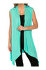 Draped Open Front Jersey Knit Vest - BodiLove | 30% Off First Order
 - 34
