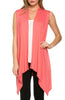 Draped Open Front Jersey Knit Vest - BodiLove | 30% Off First Order
 - 42