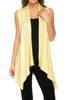 Draped Open Front Jersey Knit Vest - BodiLove | 30% Off First Order
 - 45