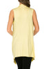 Draped Open Front Jersey Knit Vest - BodiLove | 30% Off First Order
 - 46