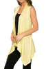 Draped Open Front Jersey Knit Vest - BodiLove | 30% Off First Order
 - 47