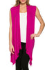 Draped Open Front Jersey Knit Vest - BodiLove | 30% Off First Order
 - 48