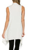 Draped Open Front Jersey Knit Vest - BodiLove | 30% Off First Order
 - 52