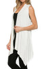 Draped Open Front Jersey Knit Vest - BodiLove | 30% Off First Order
 - 53