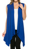 Draped Open Front Jersey Knit Vest - BodiLove | 30% Off First Order
 - 54