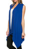 Draped Open Front Jersey Knit Vest - BodiLove | 30% Off First Order
 - 56