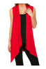 Draped Open Front Jersey Knit Vest - BodiLove | 30% Off First Order
 - 57