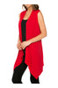 Draped Open Front Jersey Knit Vest - BodiLove | 30% Off First Order
 - 59