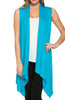 Draped Open Front Jersey Knit Vest - BodiLove | 30% Off First Order
 - 61