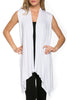 Draped Open Front Jersey Knit Vest - BodiLove | 30% Off First Order
 - 64