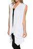 Draped Open Front Jersey Knit Vest - BodiLove | 30% Off First Order
 - 66
