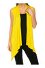 Draped Open Front Jersey Knit Vest - BodiLove | 30% Off First Order
 - 68