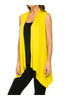 Draped Open Front Jersey Knit Vest - BodiLove | 30% Off First Order
 - 70