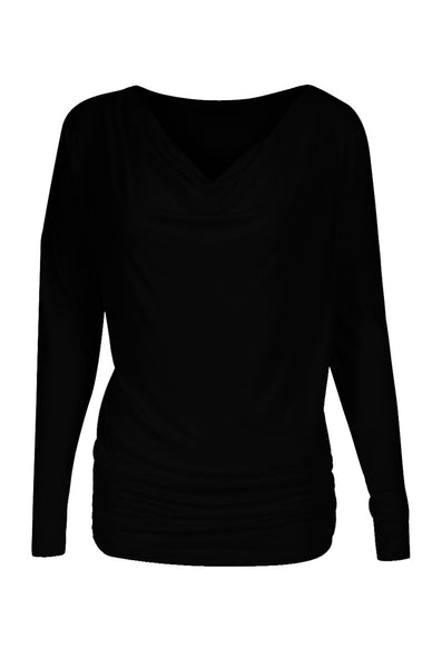Long Dolman Sleeve Top W/ Cowl Neck - BodiLove | 30% Off First Order
 - 1