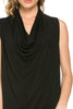 Sleeveless Cowl Neck Tunic Top - BodiLove | 30% Off First Order
 - 4