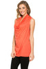 Sleeveless Cowl Neck Tunic Top - BodiLove | 30% Off First Order
 - 70