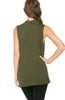 Sleeveless Cowl Neck Tunic Top - BodiLove | 30% Off First Order
 - 25