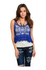 Sleeveless Crochet Lace Crop Top - BodiLove | 30% Off First Order
 - 1