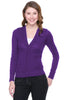 Long Sleeve Button Down Cardigan | 30% Off First Order | Purple