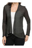 Draped Open Front Long Sleeve Cardigan - BodiLove | 30% Off First Order
 - 3