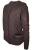 Long Sleeve V-Neck Button Up Cardigan - BodiLove | 30% Off First Order - 33 | Dark Brown