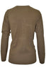 Long Sleeve V-Neck Button Up Cardigan - BodiLove | 30% Off First Order - 78 | Dark Khaki