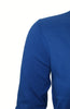Long Sleeve V-Neck Button Up Cardigan - BodiLove | 30% Off First Order - 23 | Royal Blue
