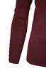 Long Sleeve V-Neck Button Up Cardigan - BodiLove | 30% Off First Order - 64 | Wine