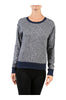 Long Sleeve Pull Over Crew Neck Sweatshirt - BodiLove | 30% Off First Order - 1 | Navy1