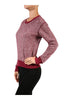 Long Sleeve Pull Over Crew Neck Sweatshirt - BodiLove | 30% Off First Order - 9 | Dark Red