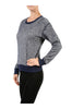 Long Sleeve Pull Over Crew Neck Sweatshirt - BodiLove | 30% Off First Order - 3 | Navy1