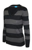 Long Sleeve V-Neck Pullover Cardigan - BodiLove | 30% Off First Order - 37 | Black & Gray